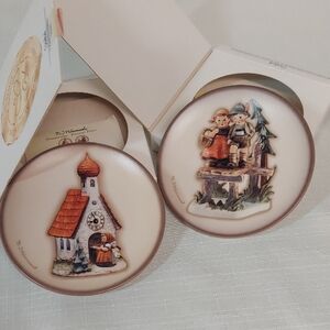 Two Mini Goebel Hummel Collectible Plates